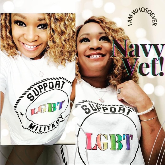 Support LGBT Military T Shirt - Gay Pride 🏳️‍🌈 - Picture 4 of 5